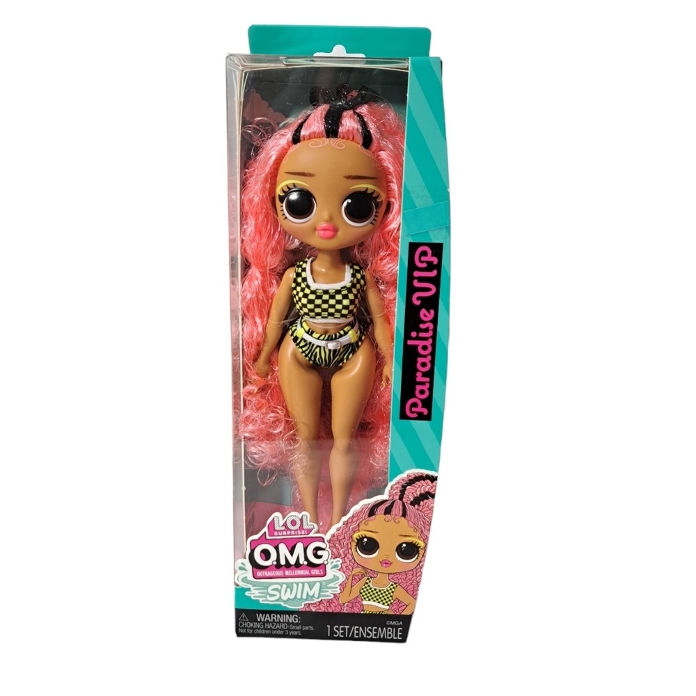 L.O.L Surprise‎ O.M.G Girls Swim Doll's  Paradise VIP Yellow Dress 9 Inch…